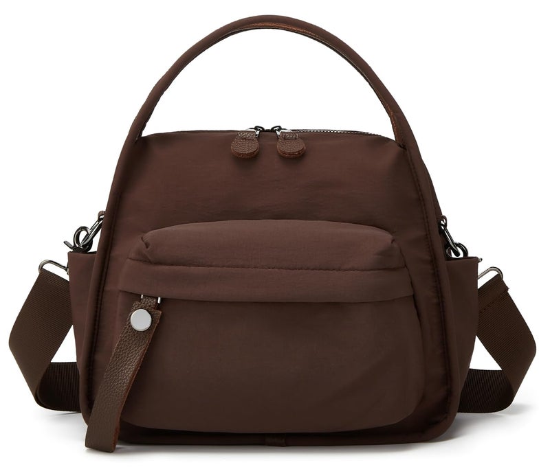 Bagkeak Casual Nylon Front Pocket Handbag Lightweight Large Capacity Cross Body Bag Outdoor Shoulder Bags for Women 2026 - Image 1