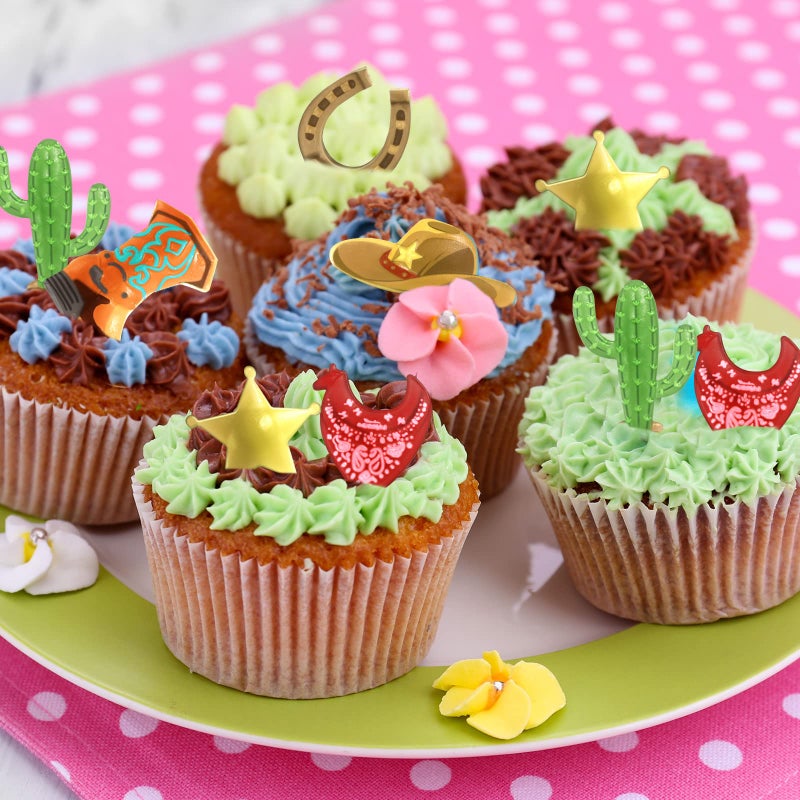 Hoolerry مجموعة من 8 قوالب شوكولاتة على شكل رأس ثور من السيليكون على شكل رعاة غربيين، سهم ريش، حذاء، حافر حصان، قالب فوندان، قالب حذاء شوكولاتة، قوالب فوندان ومعجون سكر، زينة كعكة كب كيك للخبز - Image 3