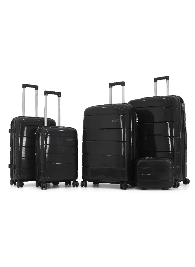 Melife MELIFE 5 Piece Luggage Set, Hardside Spinner Suitcase Set, 32 Inch, 28 Inch, 24 Inch, 20 Inch & Beauty Case, Lightweight Travel Luggage Set,