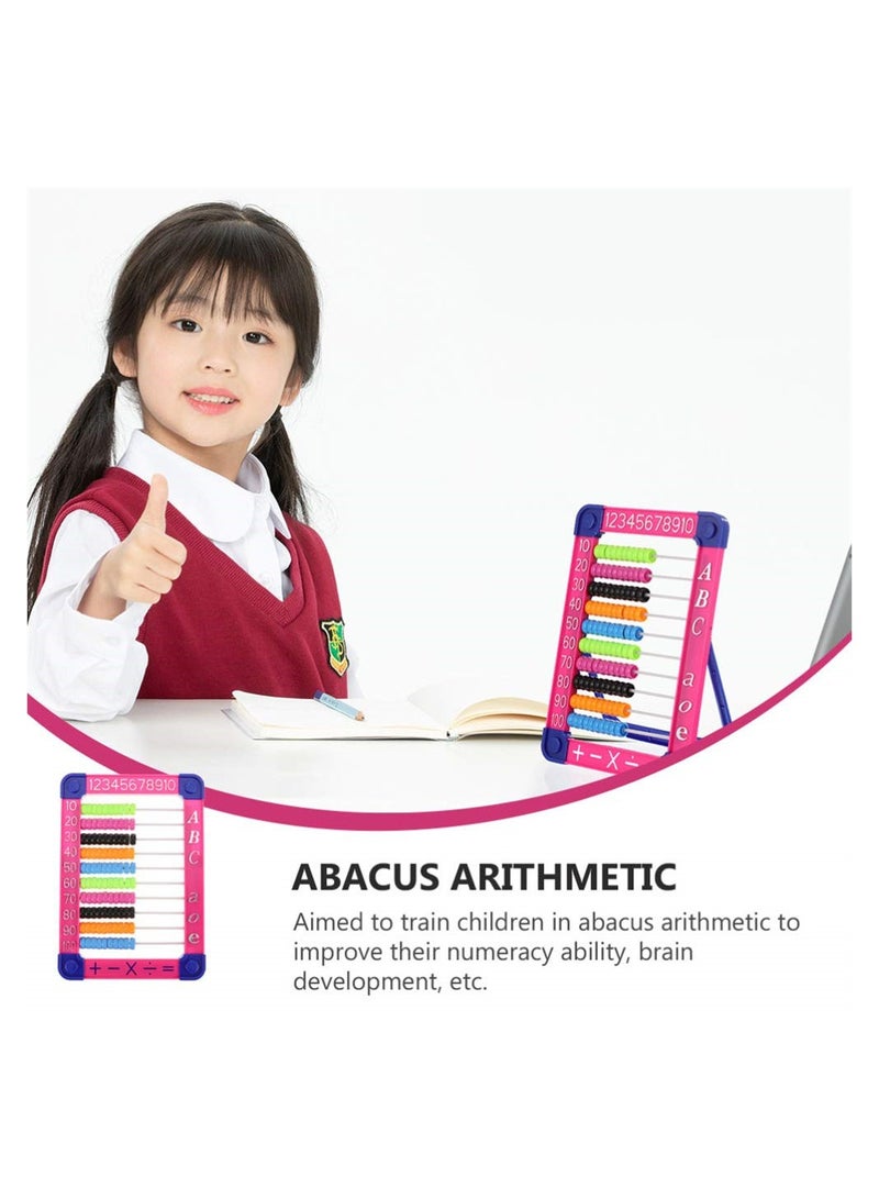 Excefore Plastic Abacus Math Toy Educational Counting Toy Addition Subtraction Bead Counters Green - Image 3