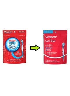 Colgate Max Fresh Wisp Disposable Mini Toothbrush, Peppermint - 24 Count  - Image 2