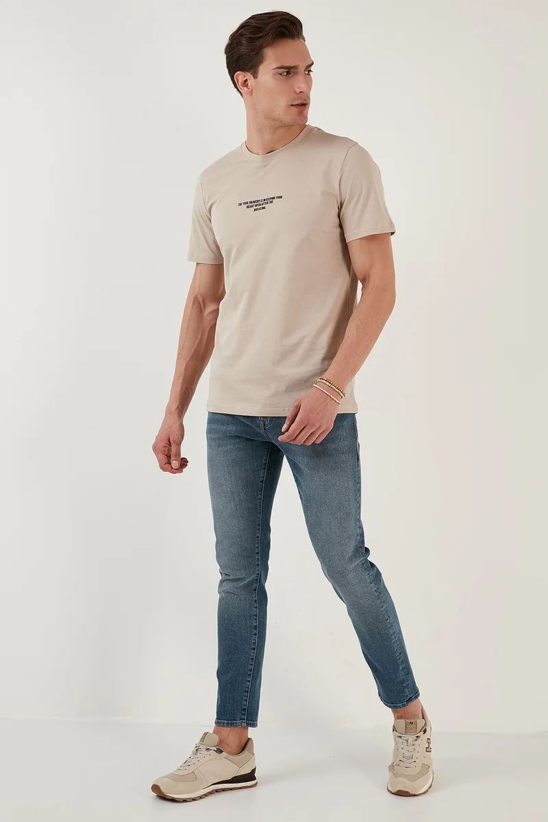 بوراتي Cotton Regular Fit Crew Neck T Shirt Men's T Shirt 5902624