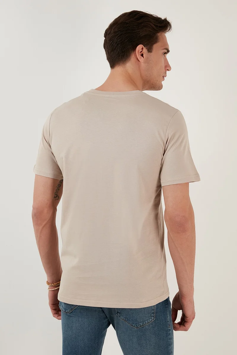 بوراتي Cotton Regular Fit Crew Neck T Shirt Men's T Shirt 5902624
