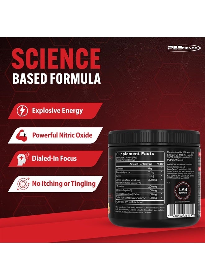 PEScience Prolific Pre Workout Powder, Guava Pineapple Punch, 40 Scoop, Energy Supplement with Nitric Oxide - Image 4