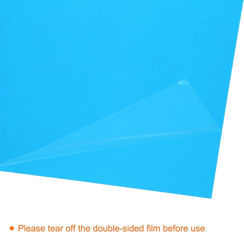 10Pcs A4 Gel Light Lighting Filter Overlay Transparent Color Correction Plastic Vinyl PVC Sheets Photography Television Blue,0.2mm - Image 3