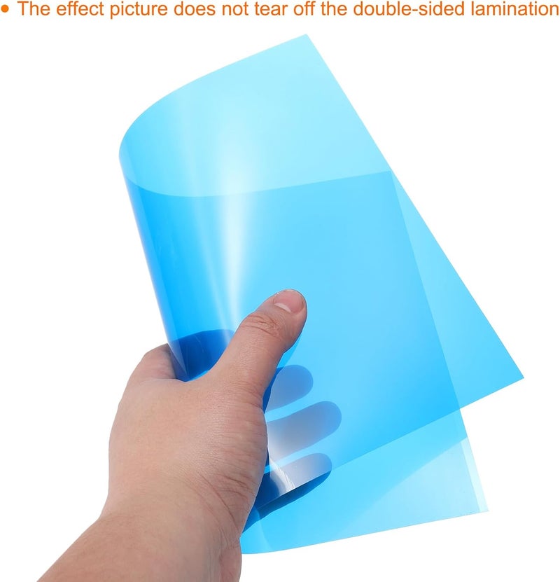 10Pcs A4 Gel Light Lighting Filter Overlay Transparent Color Correction Plastic Vinyl PVC Sheets Photography Television Blue,0.2mm - Image 4