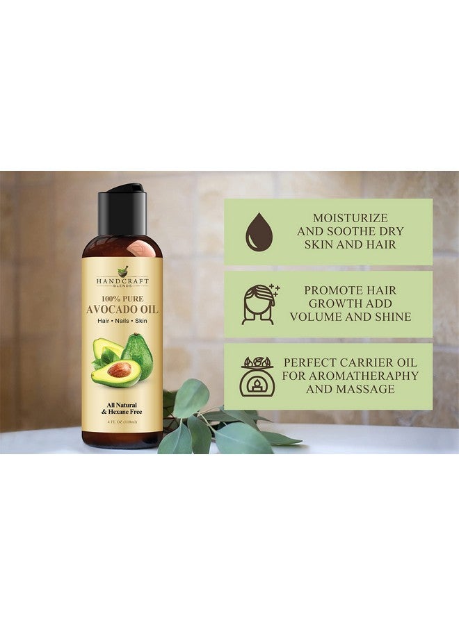 Handcraft Blends Avocado Oil - Cold-Pressed 4 Fl Oz - 100% Pure and Natural - Premium Grade Carrier Oil for Skin and Hair - Hair and Body - Massage - Hexane-Free - Image 5