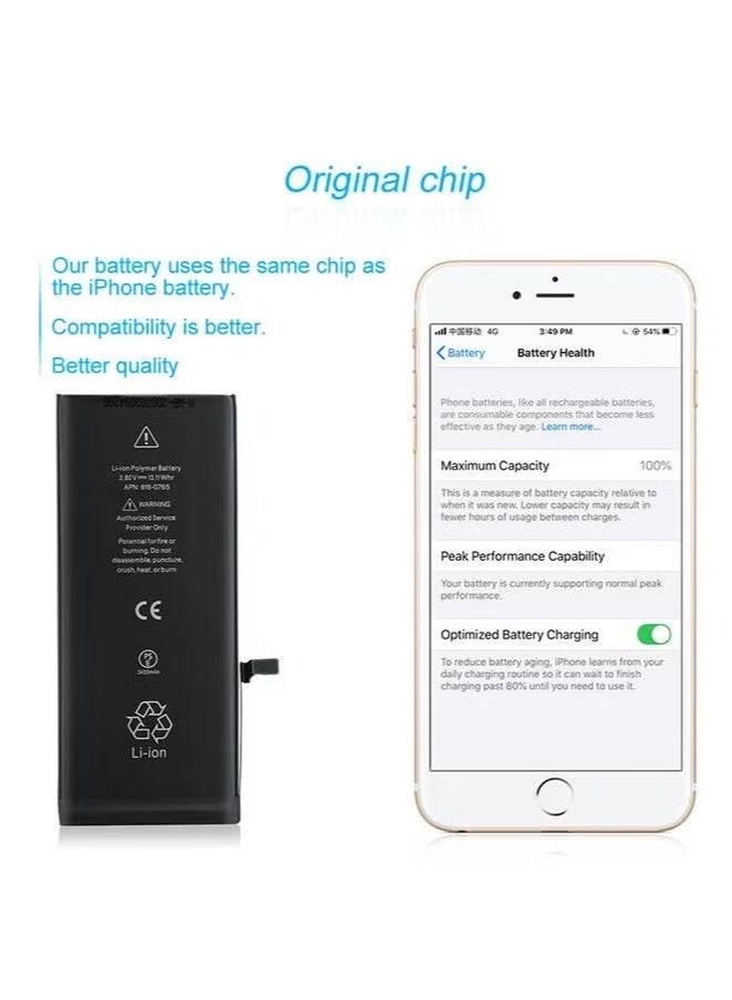 Captaintech 2675.0 mAh Replacement Battery For Apple iPhone 8 Plus Black  - Image 5