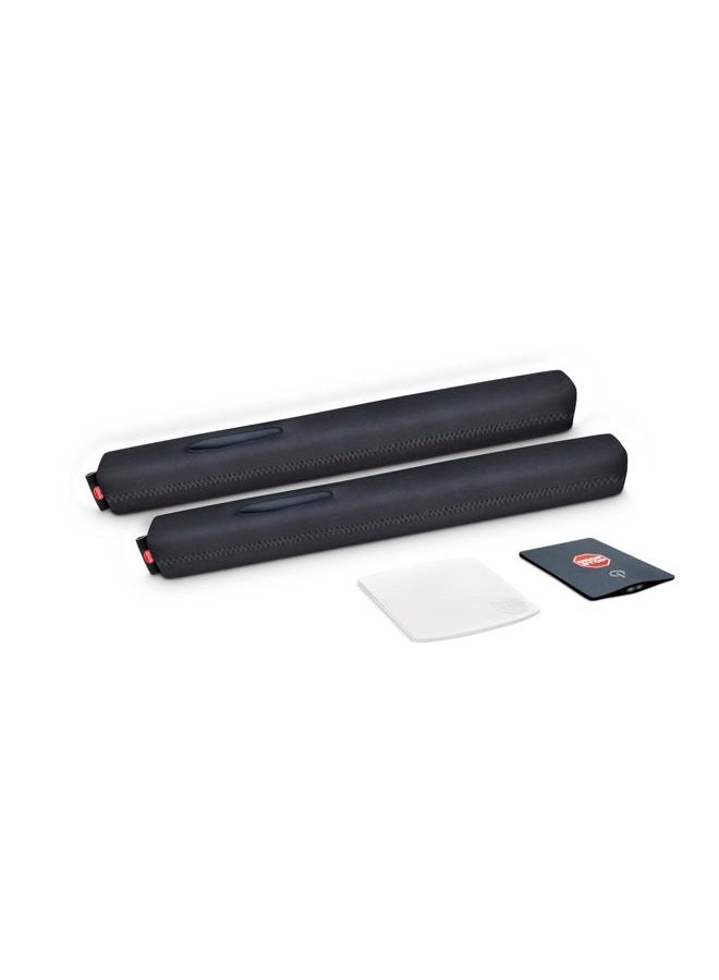 Drop Stop The Original Patented Car Seat Gap Filler (As Seen On Shark Tank) - Between Seats Console Organizer, Set of 2 and Slide Free Pad and Light - Image 4