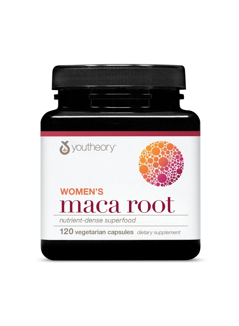 youtheory Womens Maca Root Nutrient-dense Superfood 120 Vegetarian Capsules - Image 1