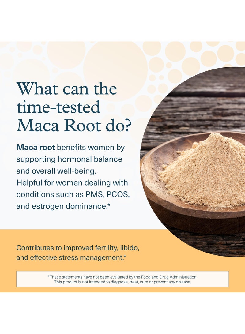 youtheory Womens Maca Root Nutrient-dense Superfood 120 Vegetarian Capsules - Image 4