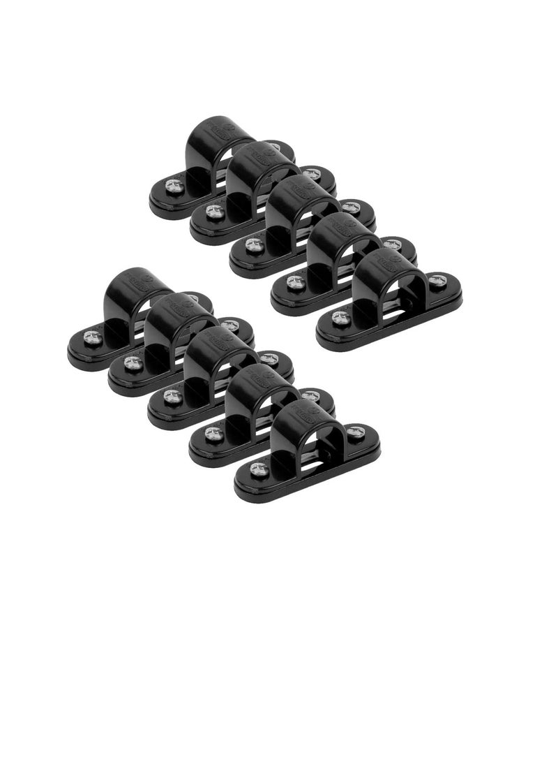 PVC Electrical Conduit Pipe & Fittings for Indoor and Outdoor Electrical Wiring and Cabling (Pack of 10) (25mm, Saddle)  - Image 1