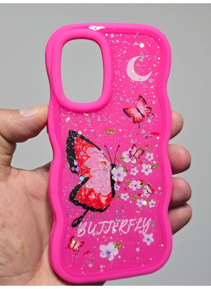 Butterfly Print Back Cover Compatible With Phone Oppo Reno 6 - Image 1