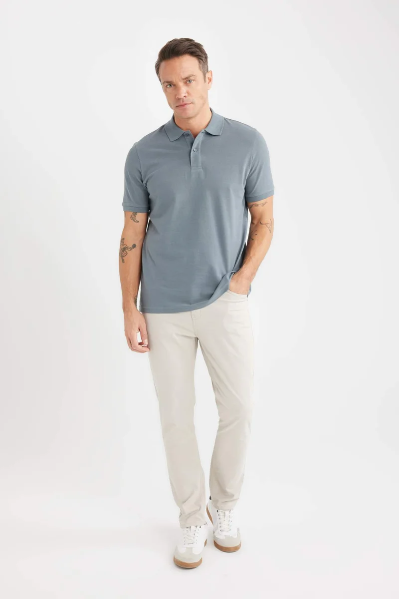DeFacto Regular Fit Pique Polo T-Shirt
