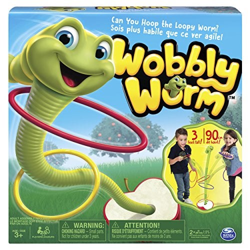Spin Master Games Wobbly Worm Fun Colourful Game for Kids, Toys for Girls, 5 Years & Above, Indoor & Outdoor Toys - Image 1