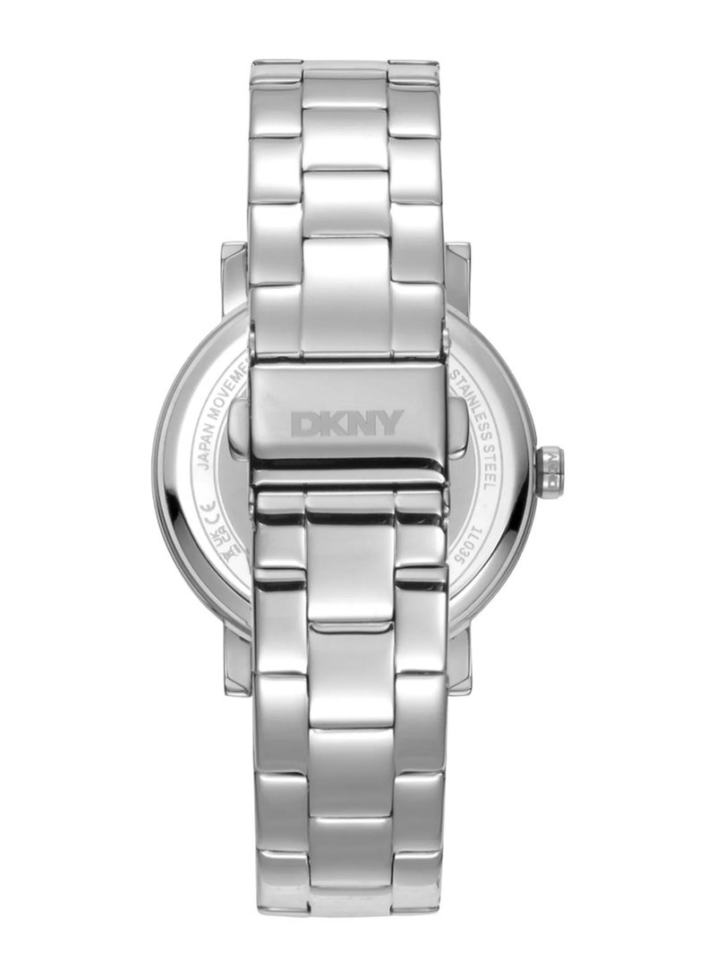 DKNY سوهو لوجو Dk1L035M0205 - ساعة كوارتز أنثوية من الفولاذ المقاوم للصدأ 3 عقارب - Image 3