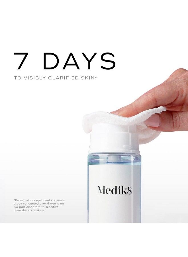 Medik8 مقشر وجه يومي مضيء بالضغط والإفراج مع تونر BHA مع حمض الساليسيليك ذو التأثير السريع على العيوب يدعم حاجز الرطوبة الطبيعي للبشرة 5 أونصات - Image 3