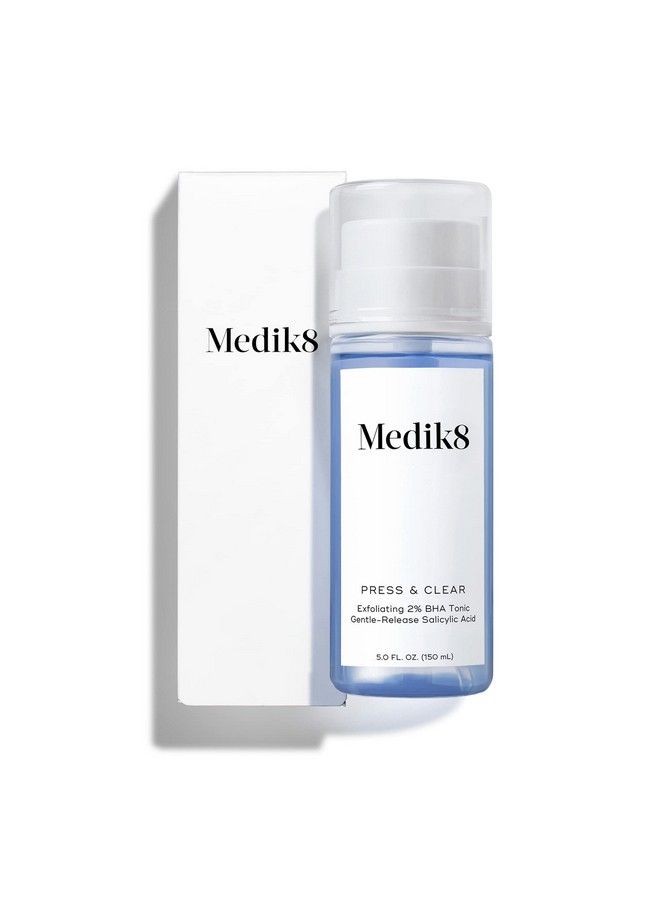 Medik8 مقشر وجه يومي مضيء بالضغط والإفراج مع تونر BHA مع حمض الساليسيليك ذو التأثير السريع على العيوب يدعم حاجز الرطوبة الطبيعي للبشرة 5 أونصات - Image 2