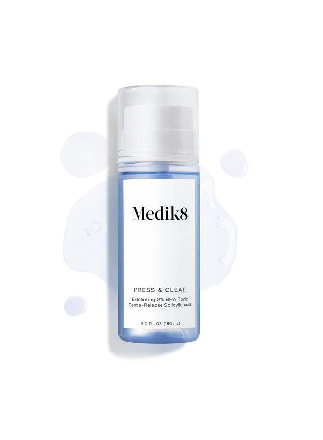 Medik8 مقشر وجه يومي مضيء بالضغط والإفراج مع تونر BHA مع حمض الساليسيليك ذو التأثير السريع على العيوب يدعم حاجز الرطوبة الطبيعي للبشرة 5 أونصات - Image 5