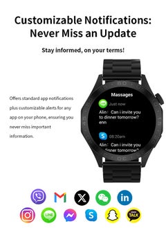 Korean Brand Smart Watch ST20，Business Smartwatch, Waterproof Fitness Watch, Bluetooth Calling, Compatible with Android and iOS,Smartwatch For Men, Zinc Alloy Vacuum Plating, Heart Rate Monitoring，Black - pzsku/Z4877DAC305F0F140B84CZ/45/_/1734160813/ad6f6b7b-7e2a-48a2-b0c5-447934cba87b