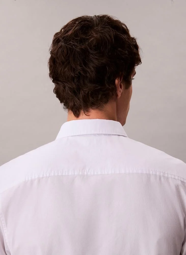 Calvin Klein Jeans  Short Sleeve Oxford Cotton Shirt for Men | Best Price UAE