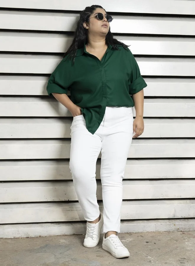 HIGH STAR Women’s Green Shirt – Fresh and Comfortable