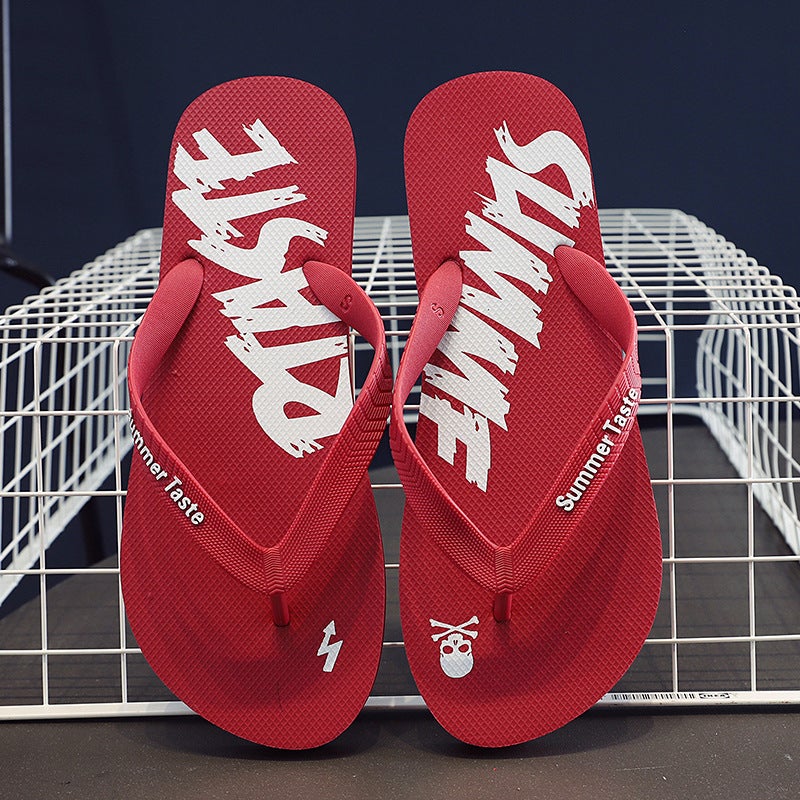 Men's Outdoor Slippers - Trendy Summer Non-Slip Beach Flip-Flops