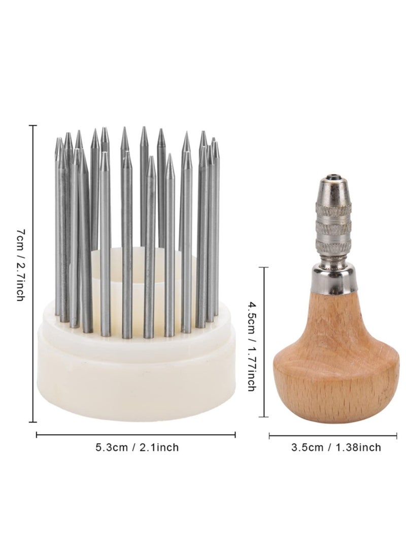 Excefore Jewelry Graver Tool, Diamond Bead Grain Tool, Metal Beading Tools Set Engraving Bead Grain Tool Diamond Stone Beads Setting Graver Jewellery Graver Tools for DIY Crafting Jewelry Making - Image 4