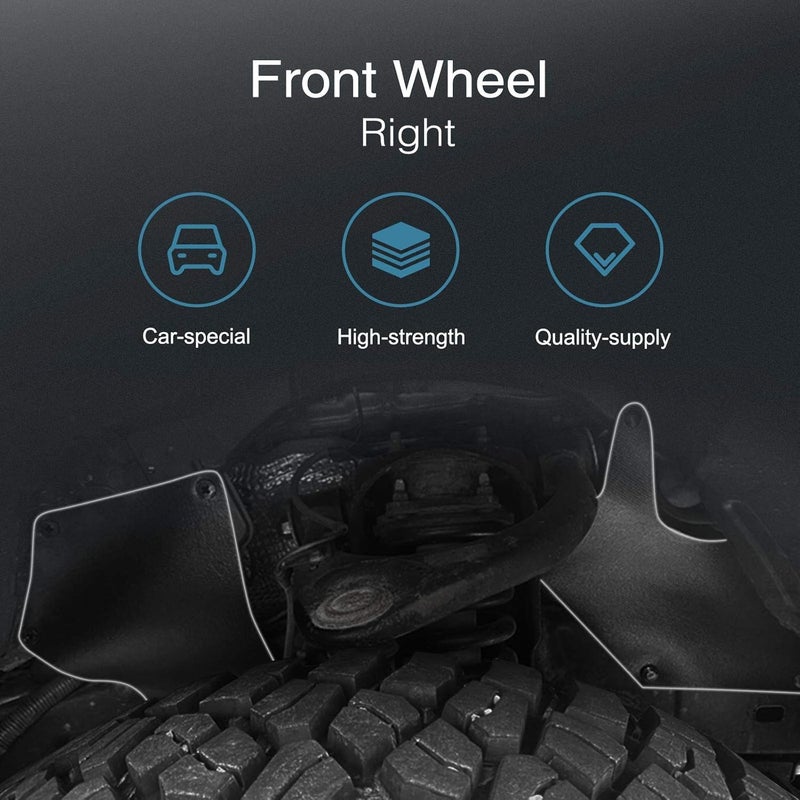 4Pcs Mud Flaps,Premium Splash Guards Fender Liner Shields Compatible with Toyota Tundra Sequoia 2007-2020 Front and Rear - Image 3