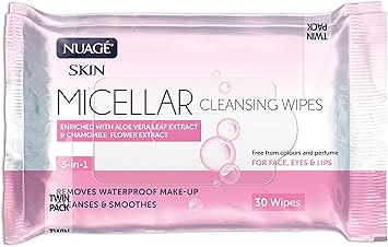 Nuage Micellar 3 in 1 Cleansing Wipes Twin Pack