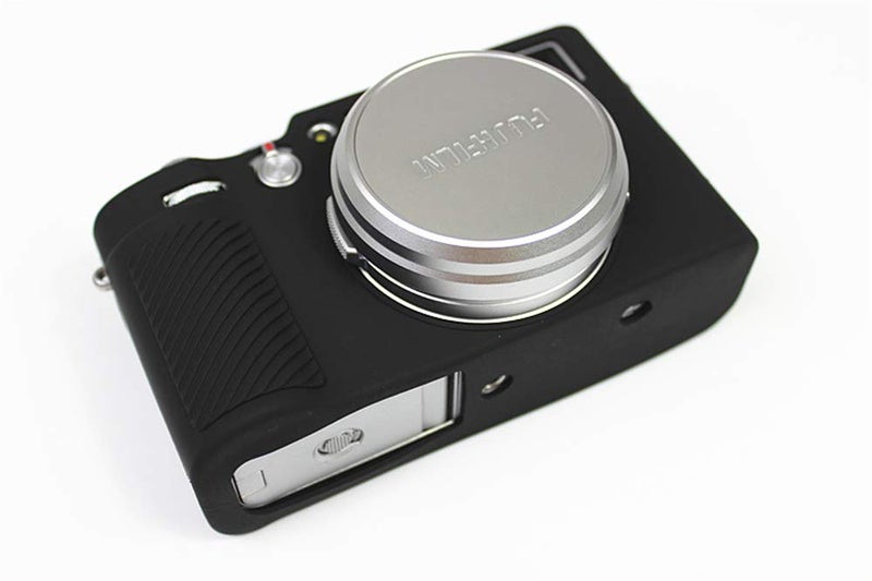 BolinUS X100V Case, BolinUS Fullbody Ultra-Thin Lightweight Rubber Soft Silicone Housing Case Bag Cover for Fujifilm Fuji X100V (Black) - Image 2