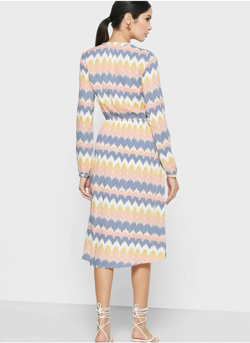 ONLY Button Through Printed Dress