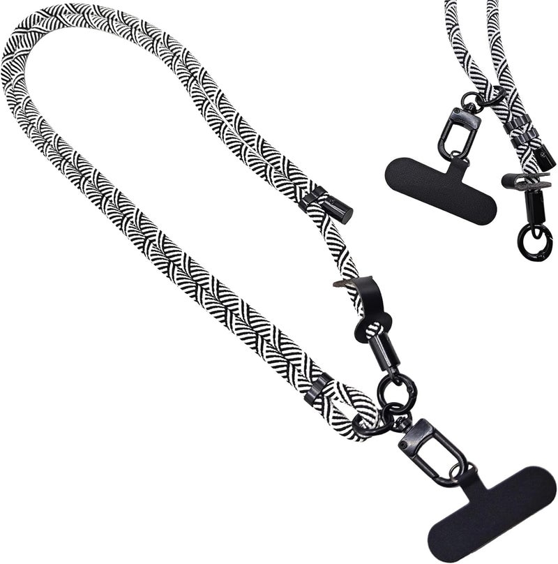 Azonee Phone Lanyard Crossbody – Azonee Adjustable Neck Strap for iPhone, Universal Cellphone Shoulder Chain & Wrist Strap, Braided Lanyard for Travel, Concerts & Festivals, Key ID Holder, Anti-Theft - Image 1