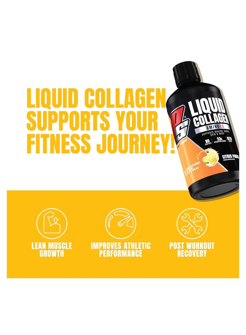 ProSupps PROSUPPS Amino23 Liquid Collagen Shots 16 Fl Oz Citrus Punch - Image 3