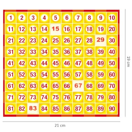 RATNA'S Original Housie Game Set with 24 Reusable Tickets, Tambola Party Games for Kids & Adults - Image 5