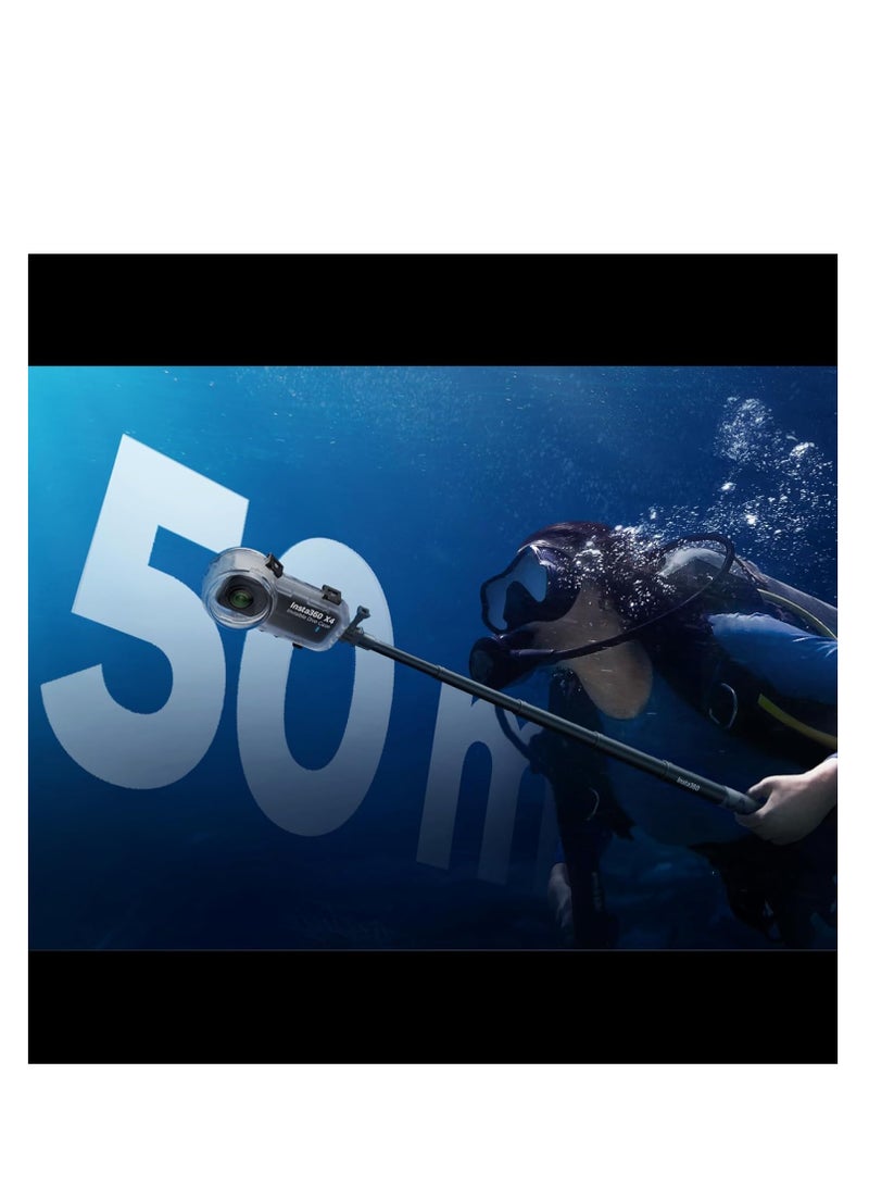 انستا 360 حزمة الغواصين Insta 360 X4 كاميرا أكشن X4، G4GB، عصا سيلفي غير مرئية، حقيبة غوص - Image 2