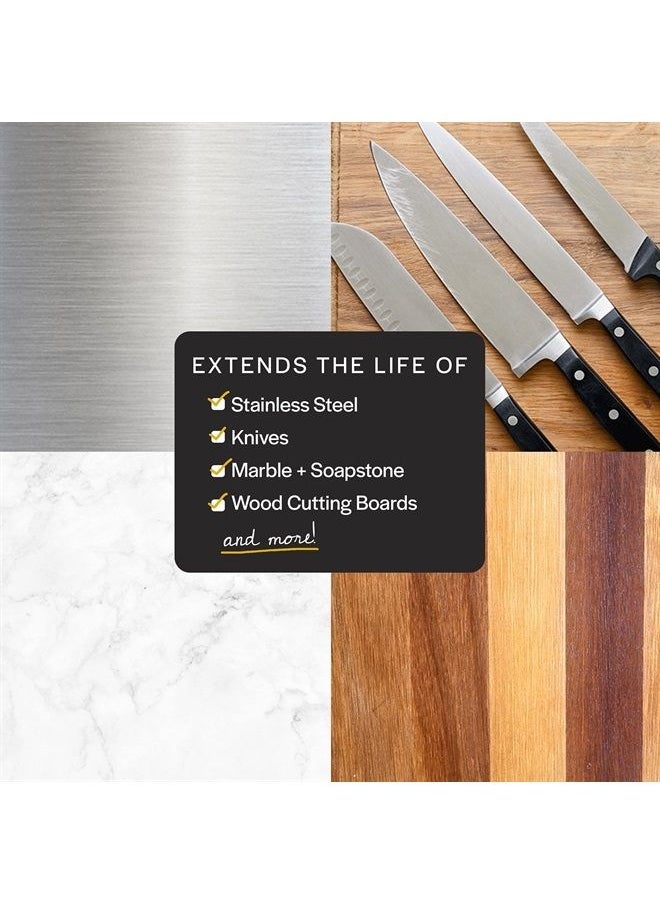 Thirteen Chefs - Mineral Oil - 12oz Food Grade Conditioner for Wood Cutting Board, Countertop & Butcher Block, Lubricant for Knife or Meat Grinder - Safe USP Finish on Bamboo, Marble, Soapstone - Image 1