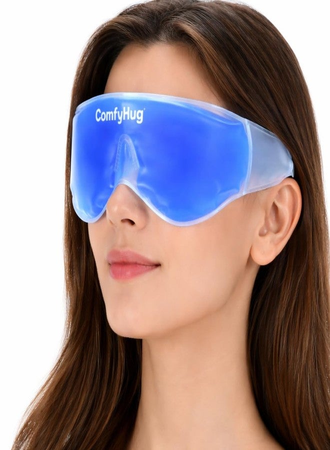 ComfyHug Cooling Gel Eye Mask for Puffy Eyes, Dark Circles & Migraines - Reusable Cold Compress Therapy Pack with Adjustable Strap for Sleep, Headaches & Eye Relaxation (Pack of 1) - Image 1