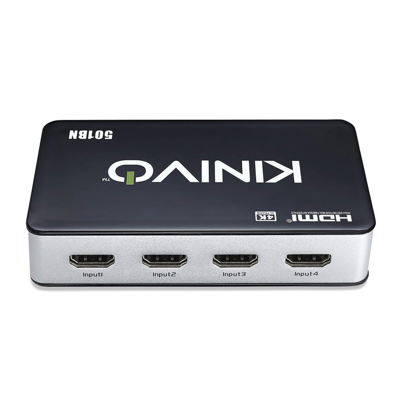 Kinivo HDMI Switch 4K HDR, (5 Port, 4K 30Hz, Auto-Switching, IR Wireless Remote) - Image 5
