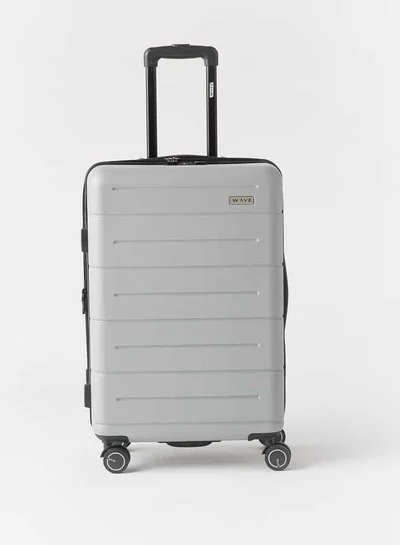 وايف Textured Hardcase Luggage Trolley Bag with Retractable Handle