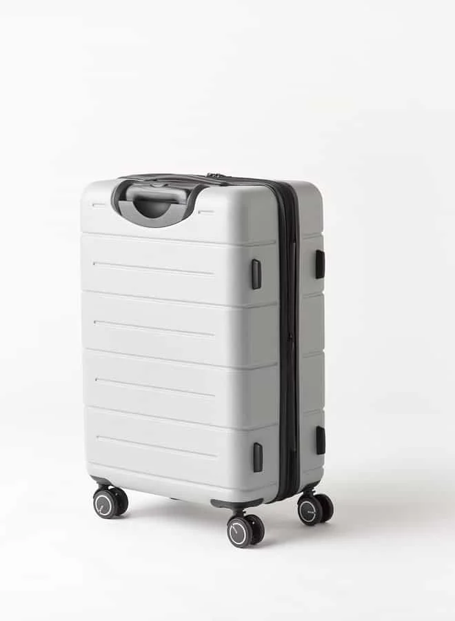 وايف Textured Hardcase Luggage Trolley Bag with Retractable Handle