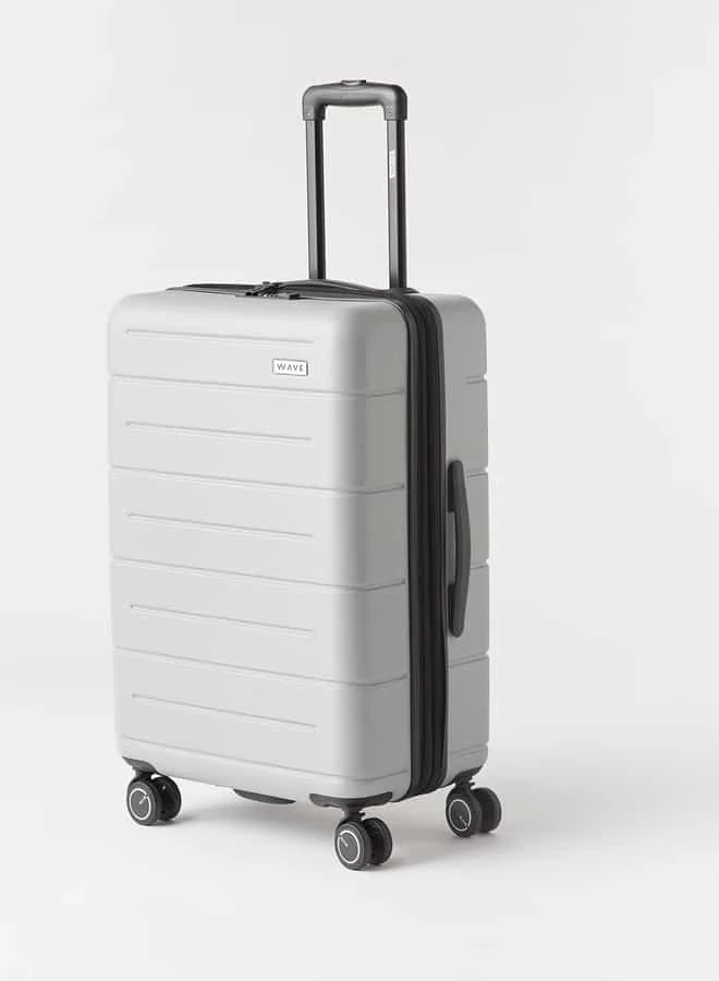 وايف Textured Hardcase Luggage Trolley Bag with Retractable Handle