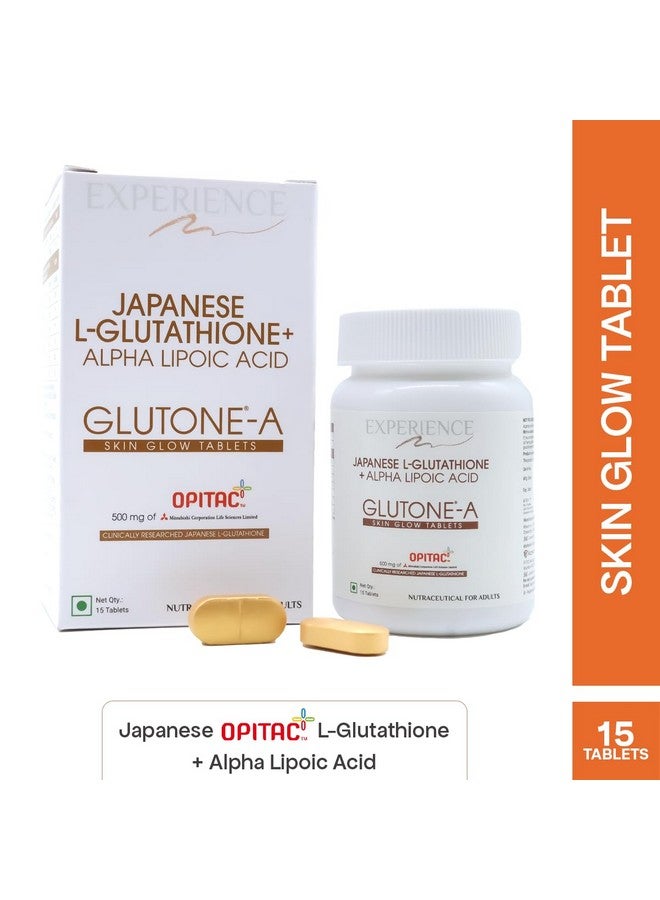 GLUTONE Glutone-A | Japanese Glutathione Tablets for Skin Whitening with Alpha Lipoic Acid | Glowing Skin, Reduces Pigmentation & Dark Spots | 30 Tablets - Image 2