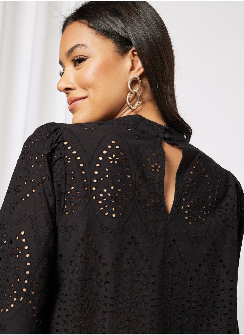 Jacqueline de Yong - Broderie Anglaise Top - Image 1
