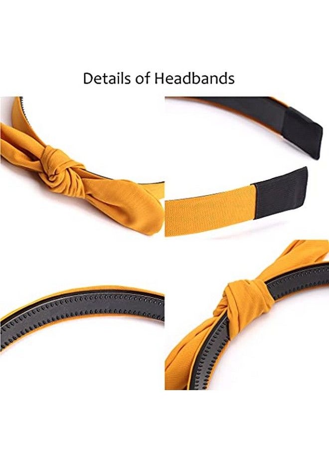 ACO-UINT - 6 Pack Headbands For Women Thin Bow Headbands Knotted Headbands Cute Headbands For Girls Knot Headbands Kids Headbands Hair Accessories For Women - Image 1
