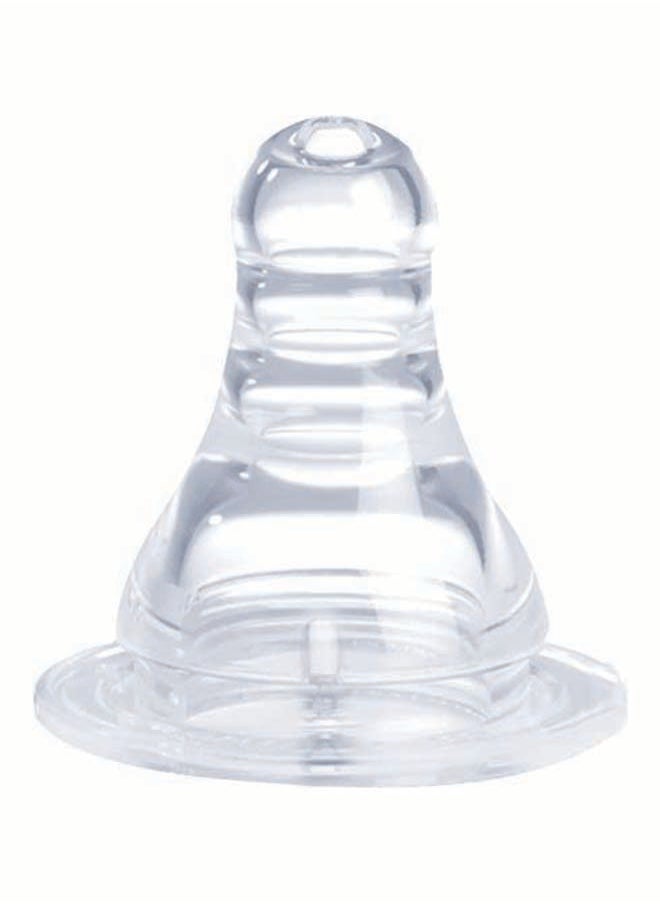 Optimal Narrow Neck Silicone Nipple 6M+, 2 Pieces  - Image 4