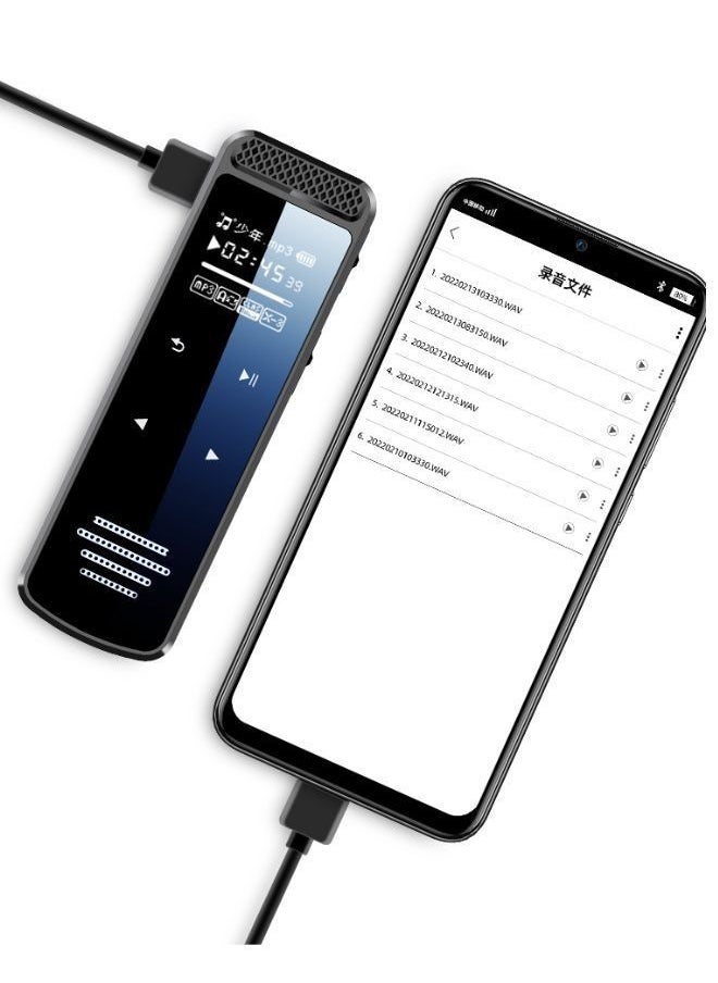 Advanced Noise Reduction Voice Recorder with Voice Activation and MP3 Support 128GB
