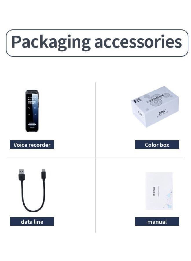 Advanced Noise Reduction Voice Recorder with Voice Activation and MP3 Support 128GB