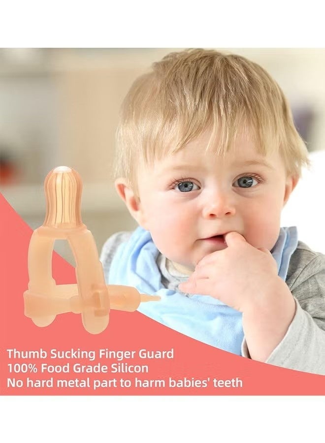 Thumb Sucking Stop for Kids - 15 Months Baby - Adjustable Thumb Guard for Thumb Sucking Silicone Thumb Sucking Treatment Kit for 15-36 Months Baby, suitable for 1.6-1.95" Wide Wrist - Image 3