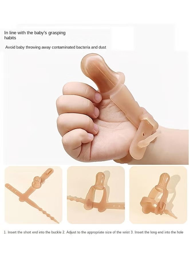 Thumb Sucking Stop for Kids - 15 Months Baby - Adjustable Thumb Guard for Thumb Sucking Silicone Thumb Sucking Treatment Kit for 15-36 Months Baby, suitable for 1.6-1.95" Wide Wrist - Image 4
